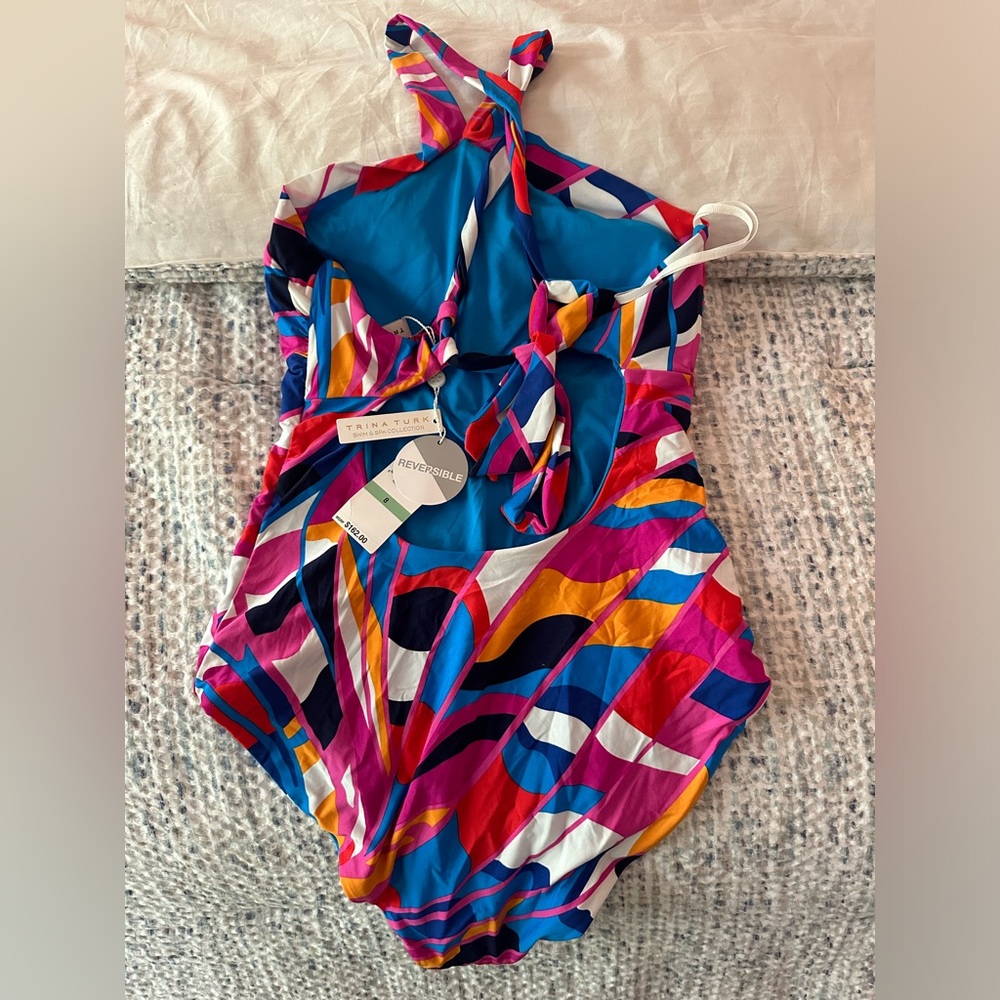 NWT Trina Turk REVERSIBLE swimsuit size 8